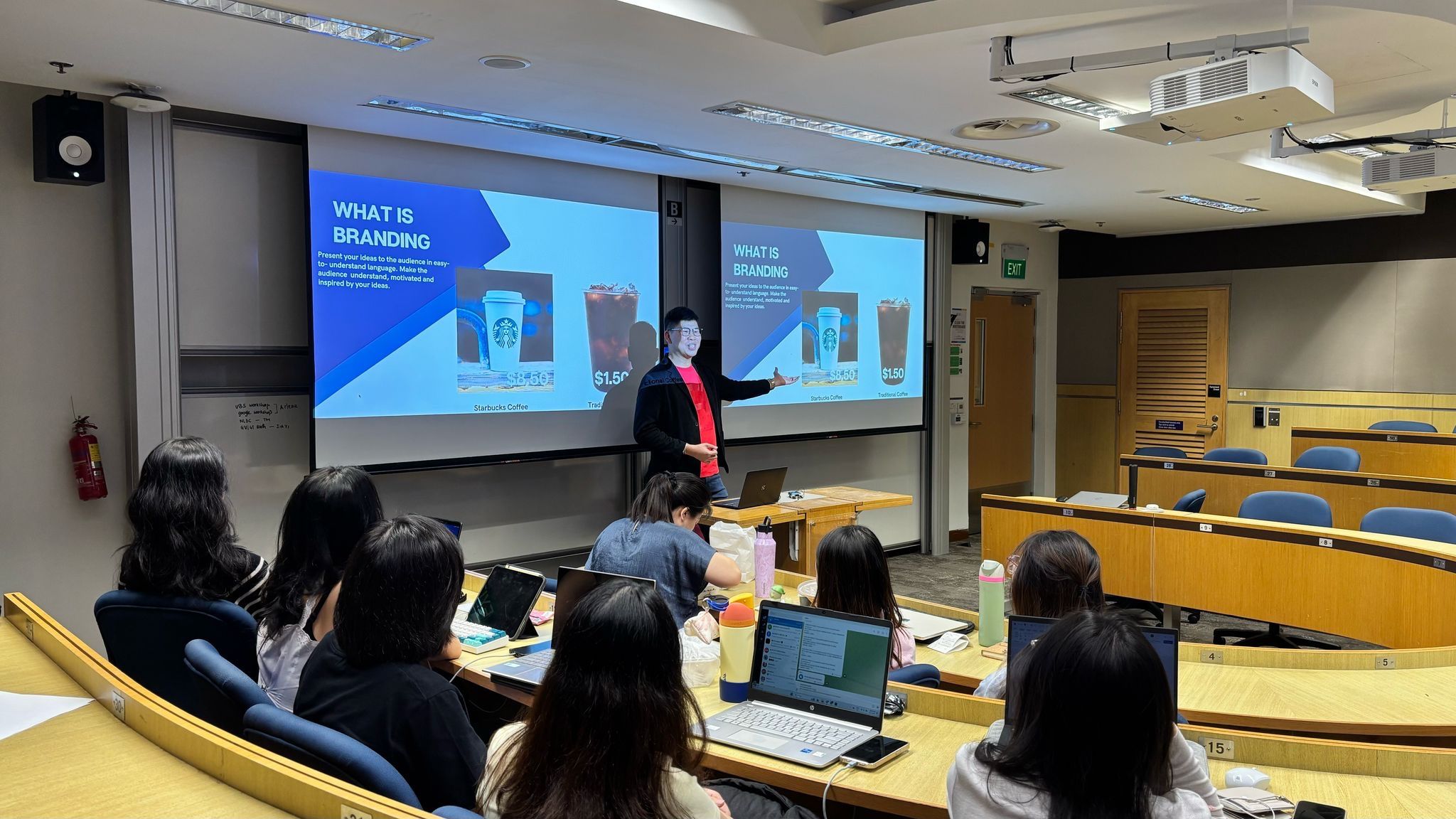 Brent teaching Digital Branding at SMU with AIESEC