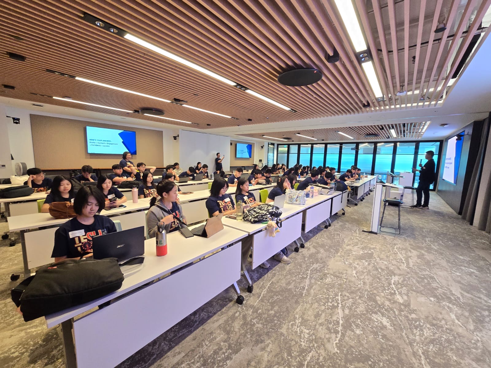 Workshop audience at LinkedIn Singapore HQ